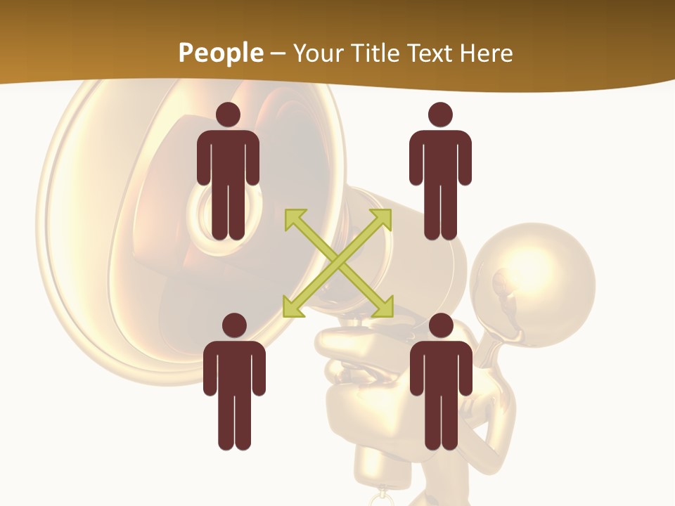 Megaphone Order Bullhorn PowerPoint Template