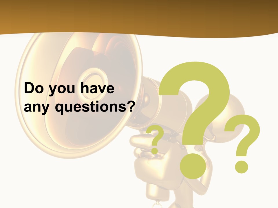 Megaphone Order Bullhorn PowerPoint Template