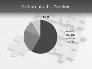 A Group Of Puzzle Pieces On A White Background PowerPoint Template