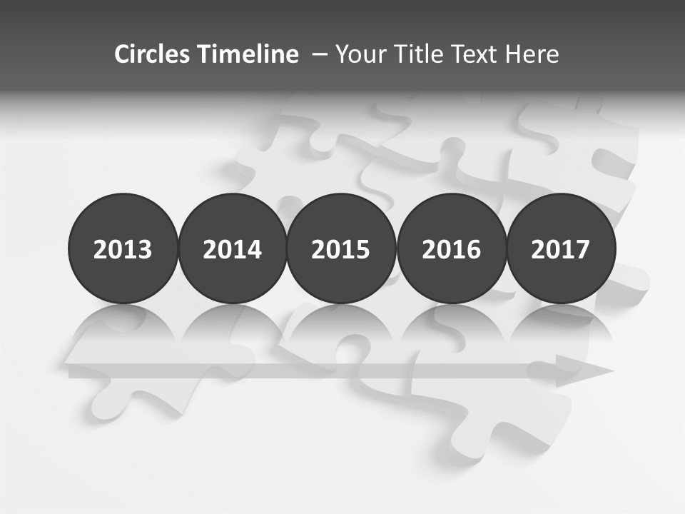 A Group Of Puzzle Pieces On A White Background PowerPoint Template