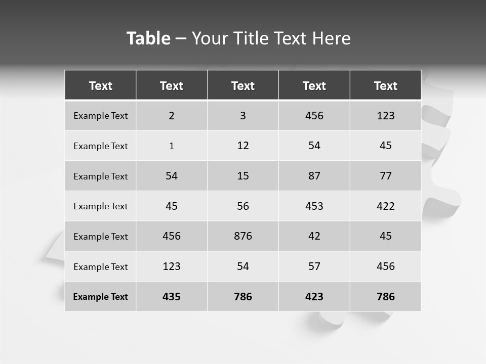 A Group Of Puzzle Pieces On A White Background PowerPoint Template