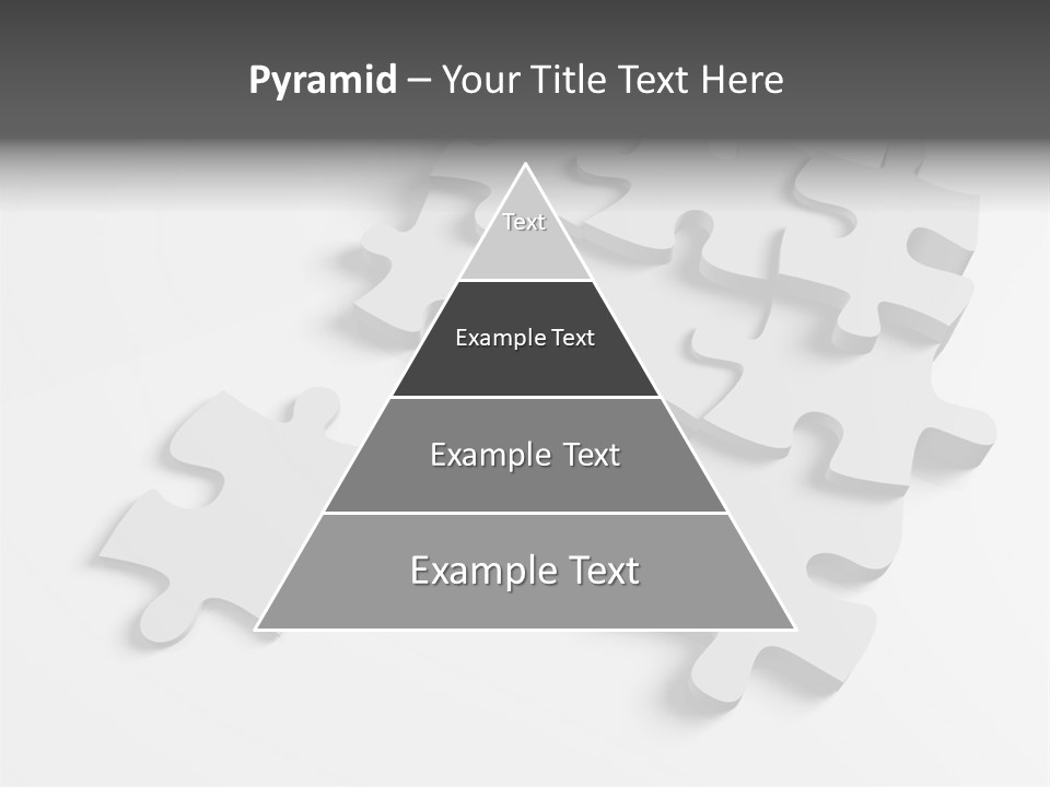 A Group Of Puzzle Pieces On A White Background PowerPoint Template