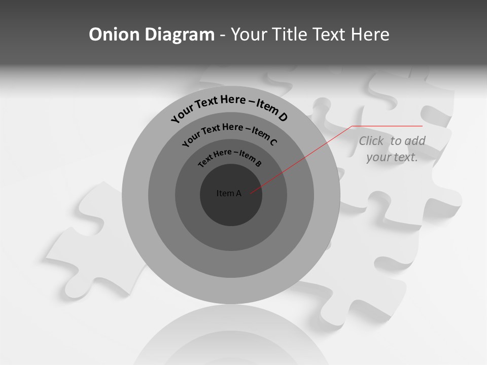 A Group Of Puzzle Pieces On A White Background PowerPoint Template