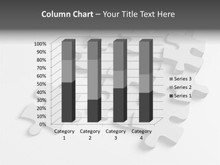 A Group Of Puzzle Pieces On A White Background PowerPoint Template