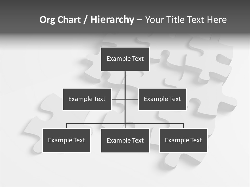 A Group Of Puzzle Pieces On A White Background PowerPoint Template