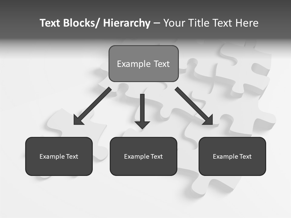 A Group Of Puzzle Pieces On A White Background PowerPoint Template