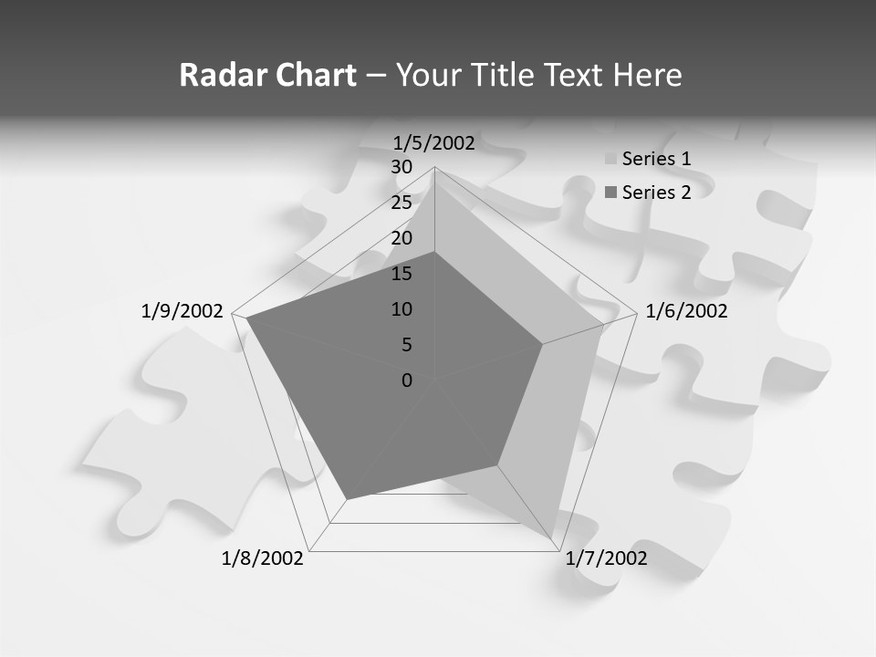 A Group Of Puzzle Pieces On A White Background PowerPoint Template