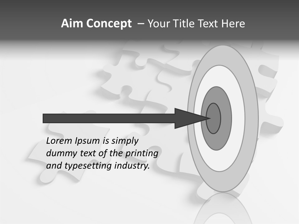 A Group Of Puzzle Pieces On A White Background PowerPoint Template