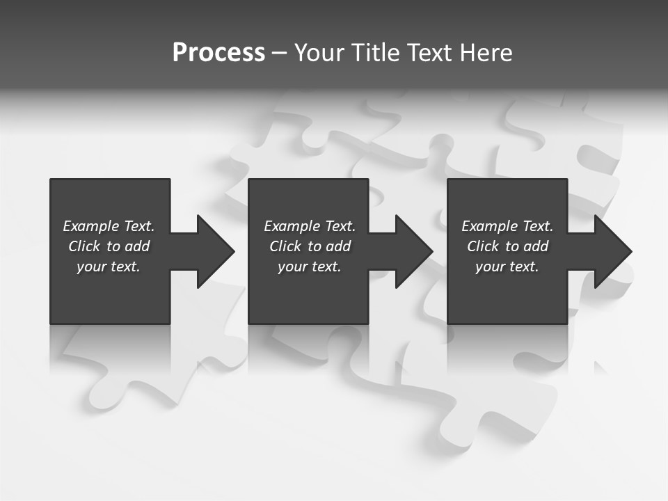 A Group Of Puzzle Pieces On A White Background PowerPoint Template