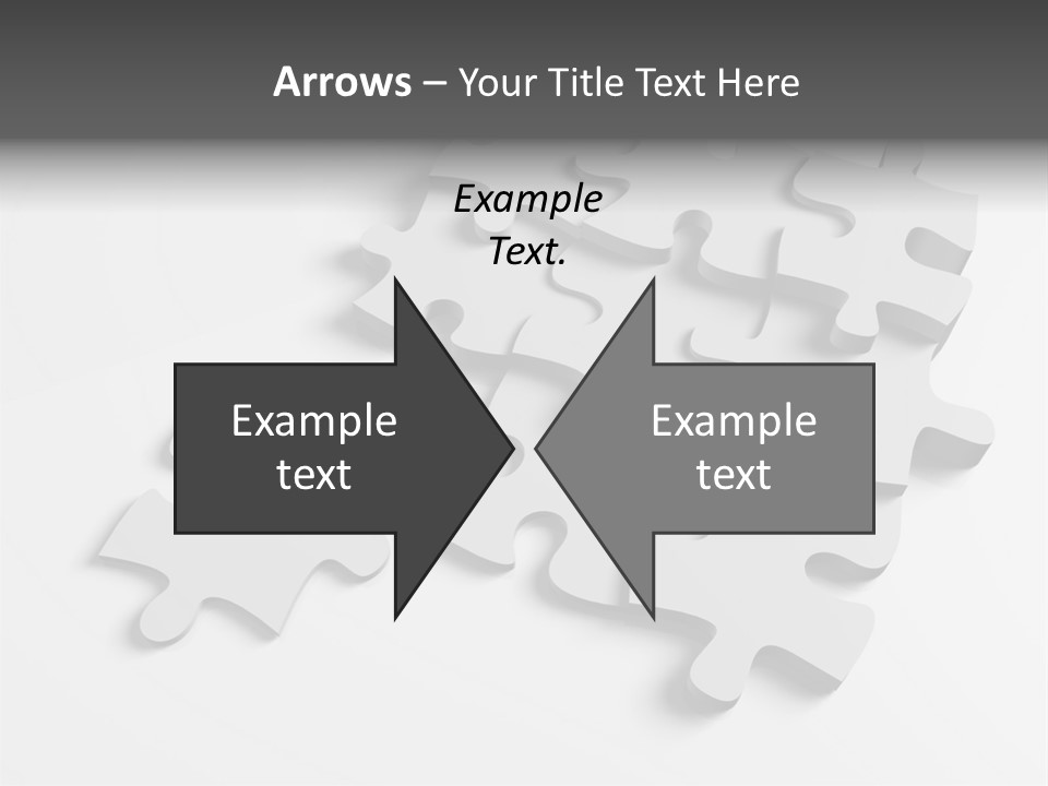 A Group Of Puzzle Pieces On A White Background PowerPoint Template