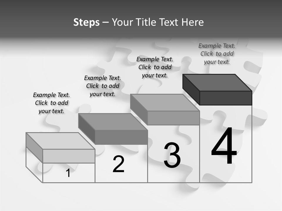 A Group Of Puzzle Pieces On A White Background PowerPoint Template