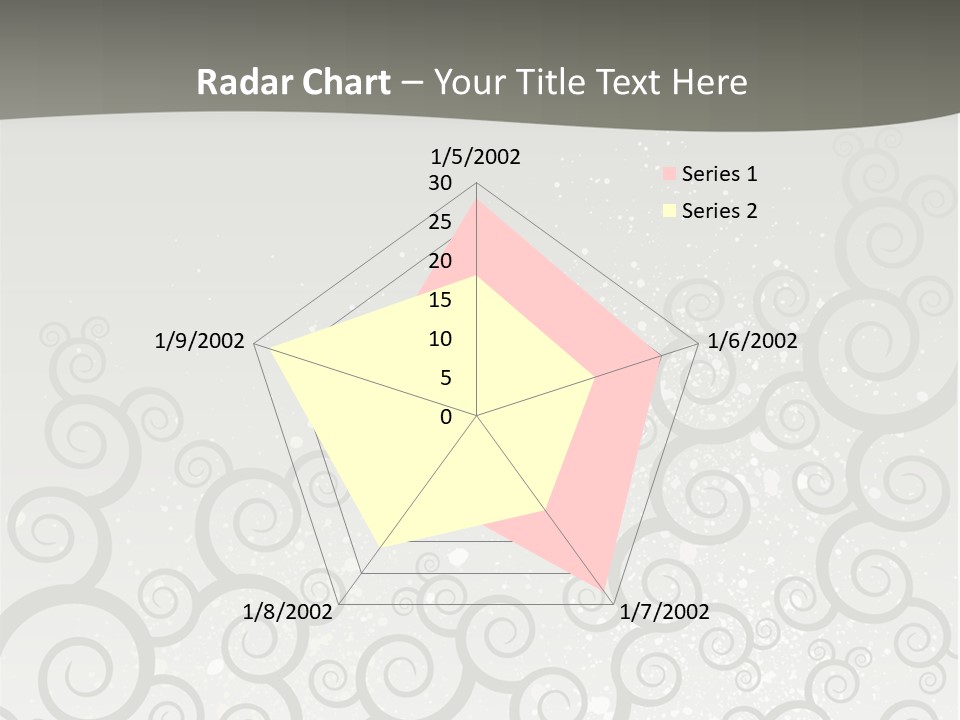 A Gray And White Background With Swirls On It PowerPoint Template