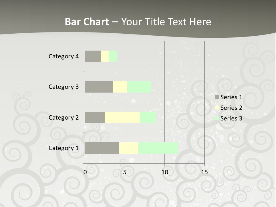 A Gray And White Background With Swirls On It PowerPoint Template