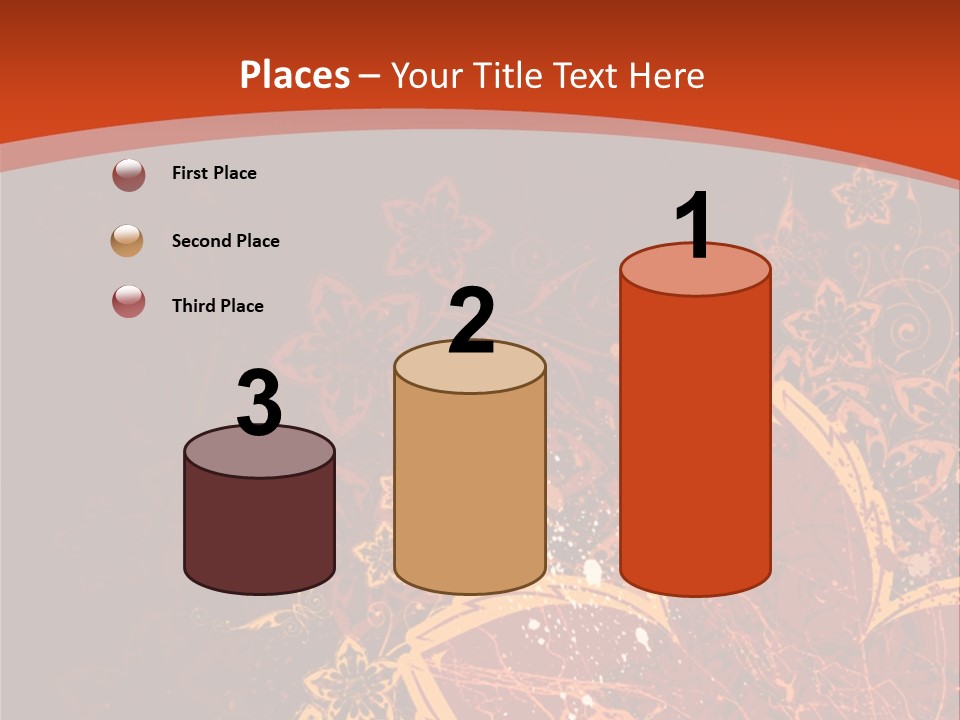 A Red And Yellow Flower Powerpoint Presentation PowerPoint Template