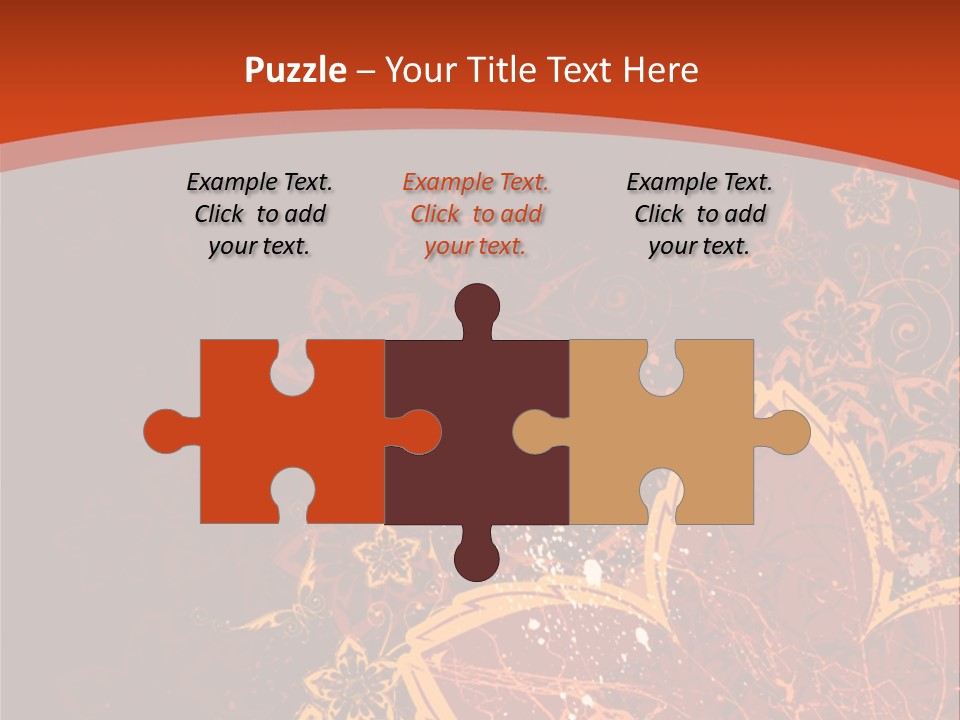 A Red And Yellow Flower Powerpoint Presentation PowerPoint Template