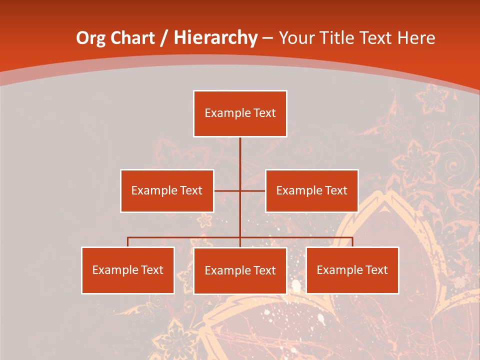A Red And Yellow Flower Powerpoint Presentation PowerPoint Template