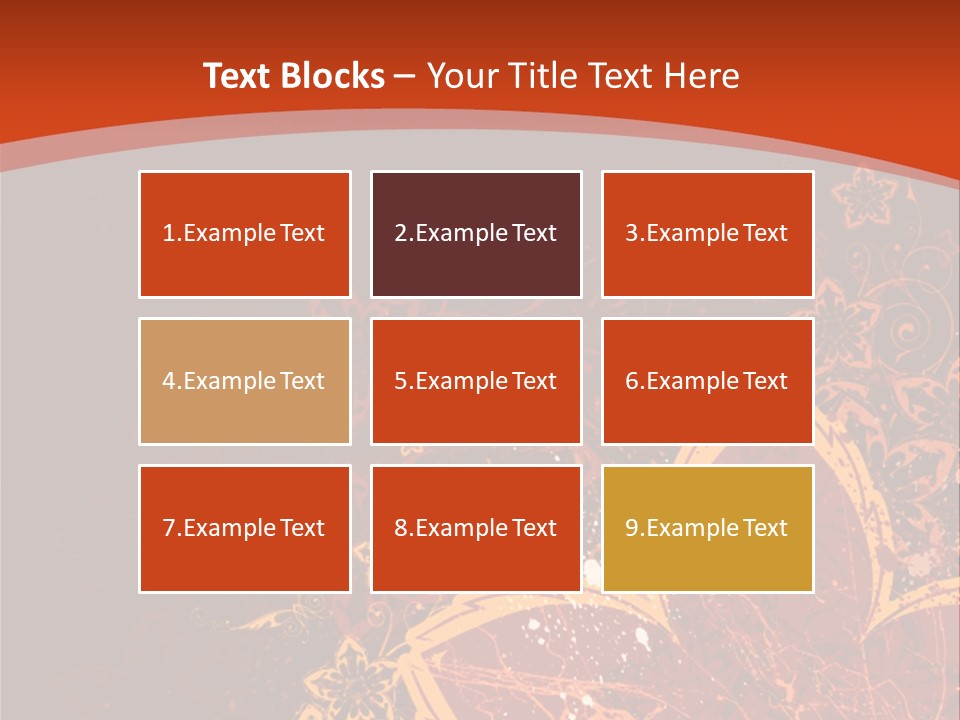 A Red And Yellow Flower Powerpoint Presentation PowerPoint Template