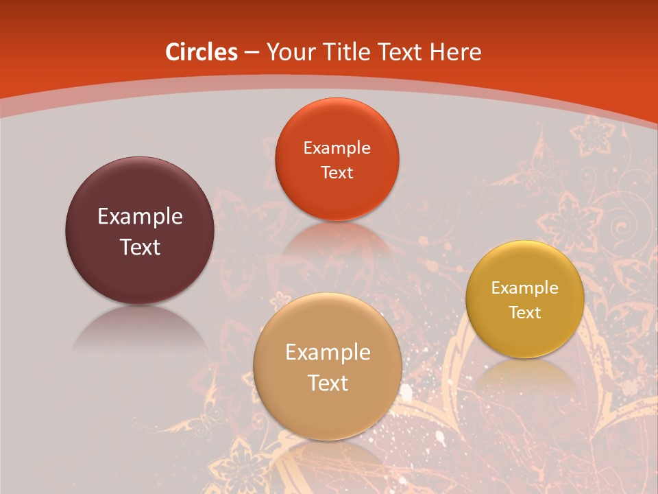 A Red And Yellow Flower Powerpoint Presentation PowerPoint Template