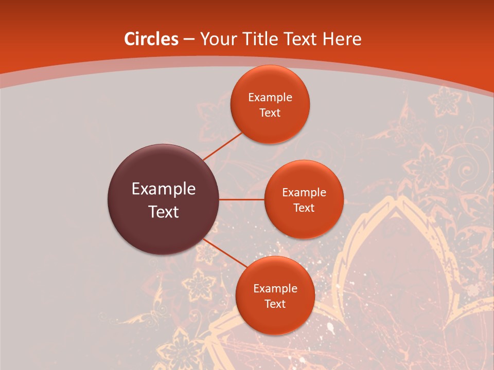 A Red And Yellow Flower Powerpoint Presentation PowerPoint Template