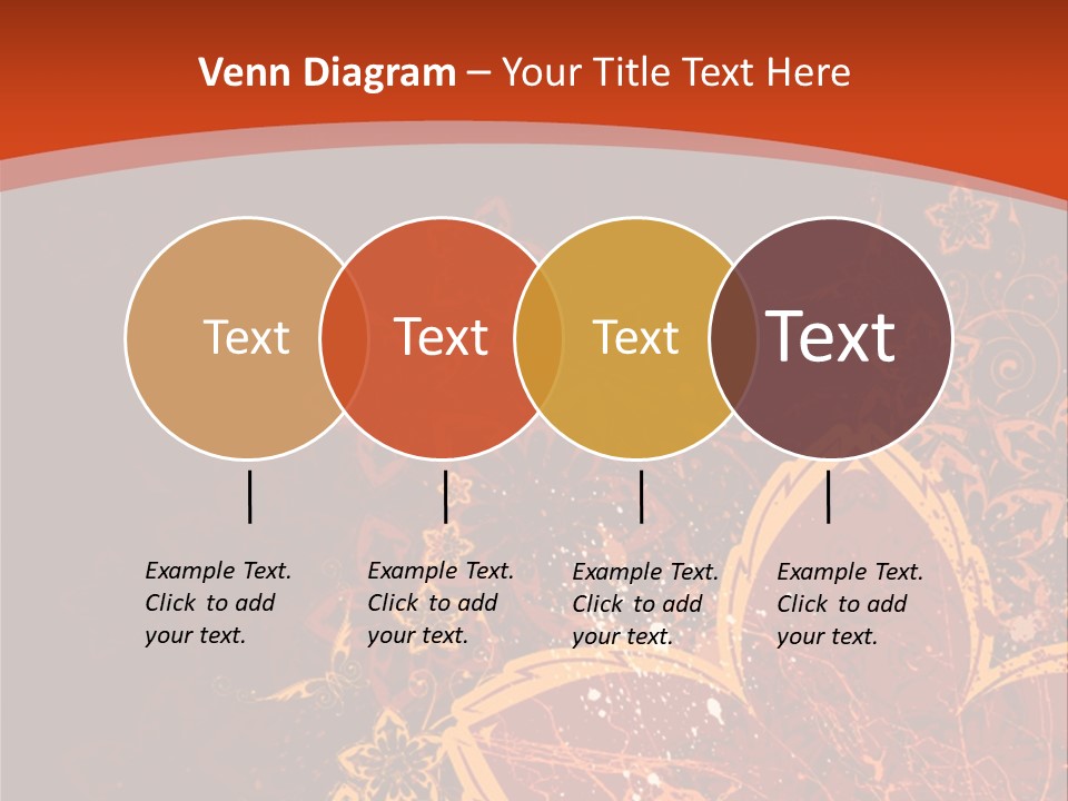 A Red And Yellow Flower Powerpoint Presentation PowerPoint Template