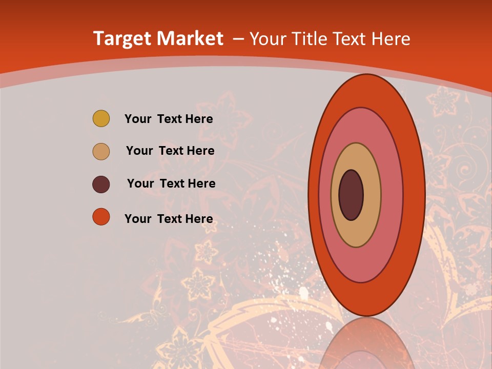 A Red And Yellow Flower Powerpoint Presentation PowerPoint Template