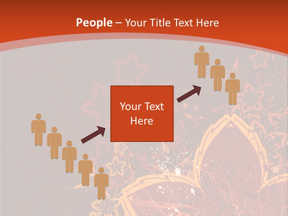 A Red And Yellow Flower Powerpoint Presentation PowerPoint Template