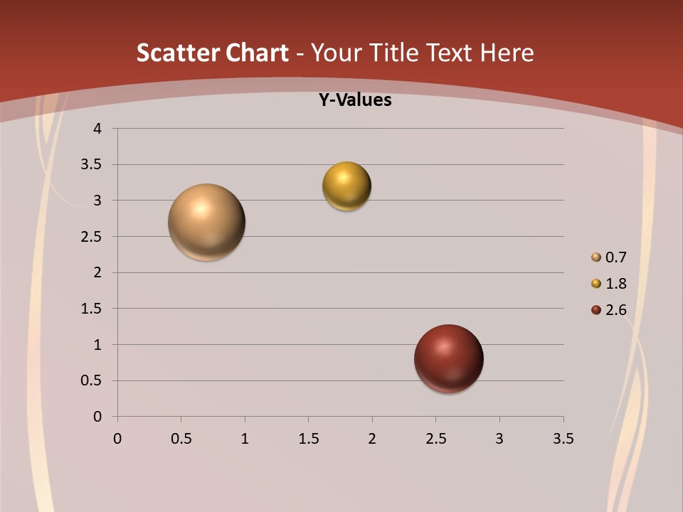 A Red Background With Gold Swirls On It PowerPoint Template