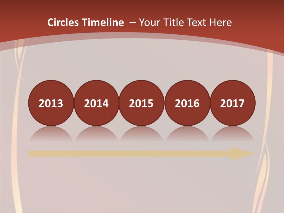 A Red Background With Gold Swirls On It PowerPoint Template