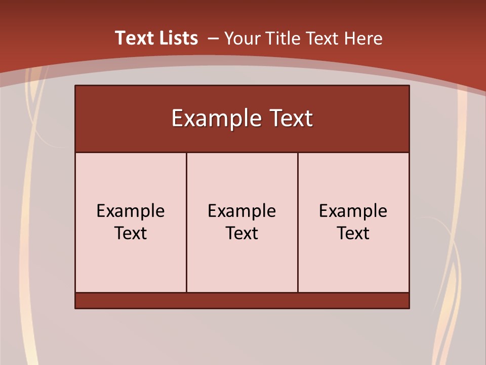 A Red Background With Gold Swirls On It PowerPoint Template