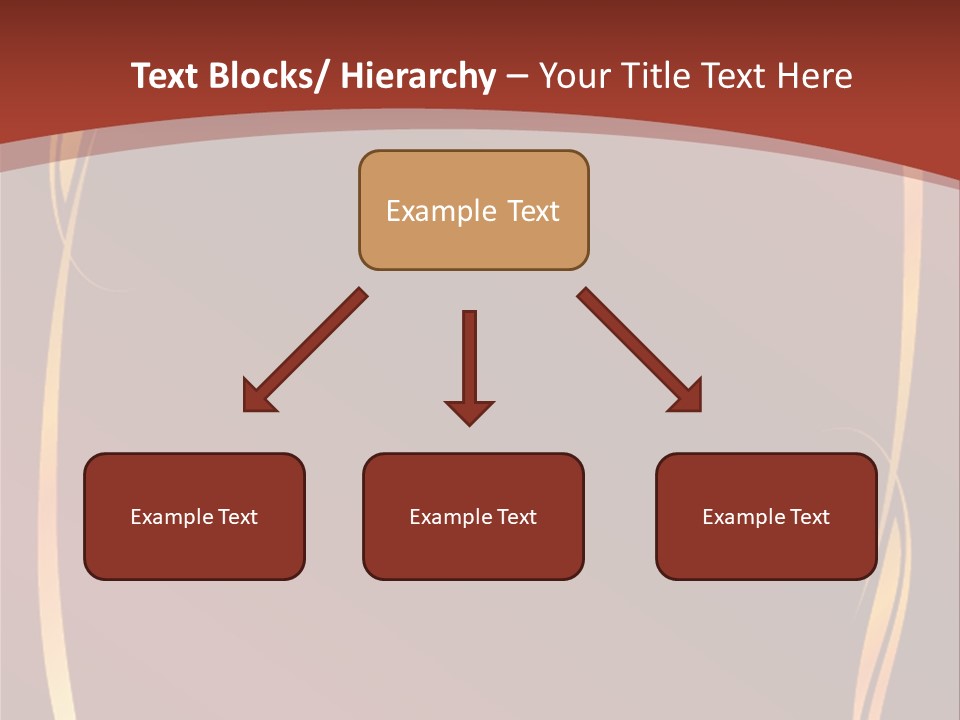 A Red Background With Gold Swirls On It PowerPoint Template