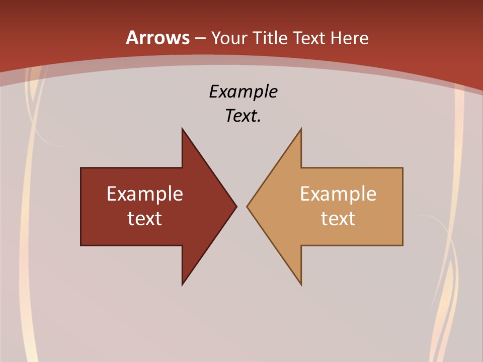 A Red Background With Gold Swirls On It PowerPoint Template