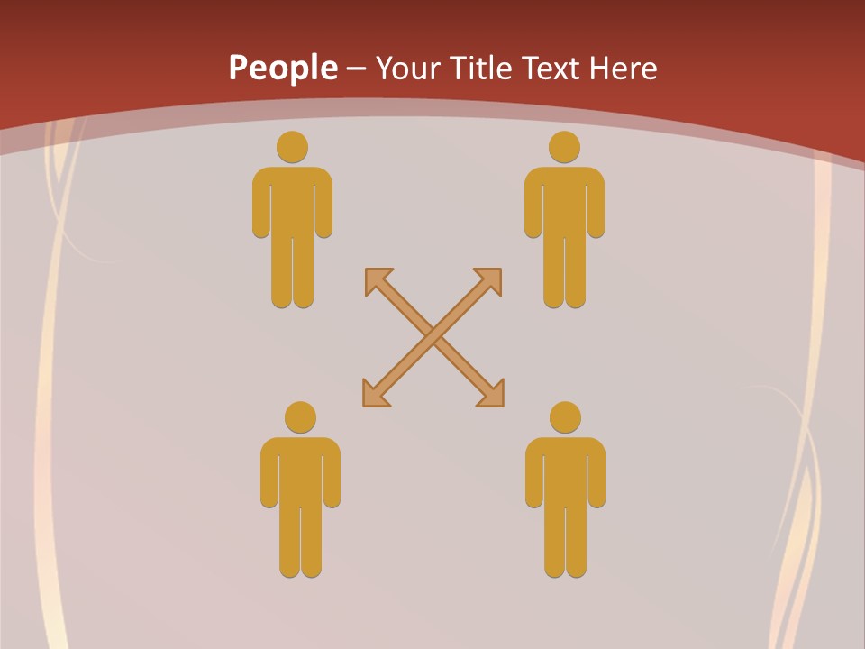 A Red Background With Gold Swirls On It PowerPoint Template