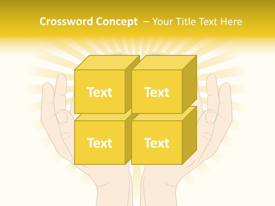 Two Hands Holding A Green Heart Over A White Background PowerPoint Template