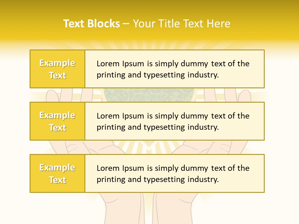 Two Hands Holding A Green Heart Over A White Background PowerPoint Template