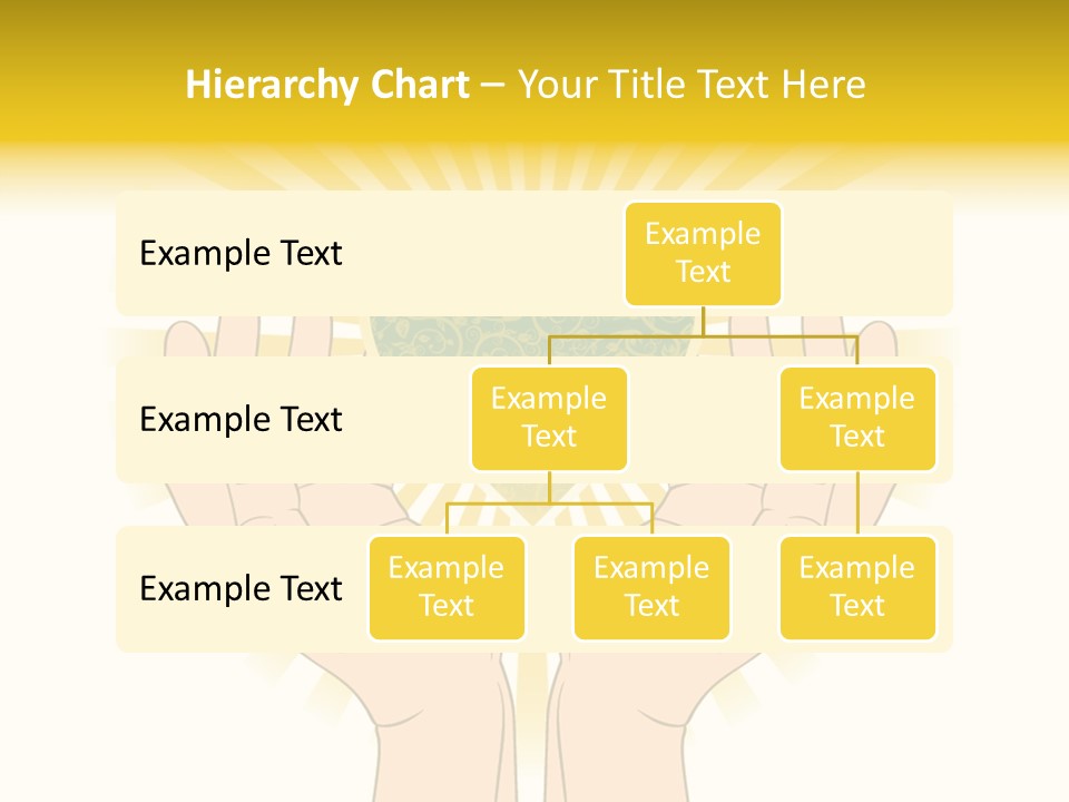 Two Hands Holding A Green Heart Over A White Background PowerPoint Template