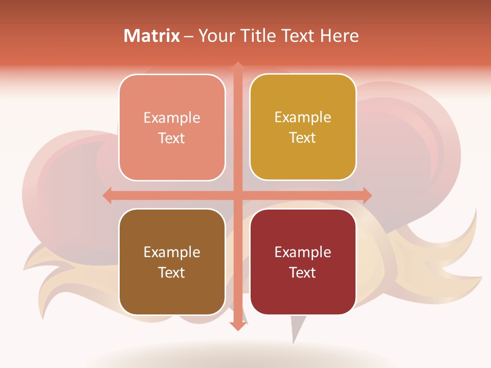 A Red Heart With A Gold Ribbon On A White Background PowerPoint Template