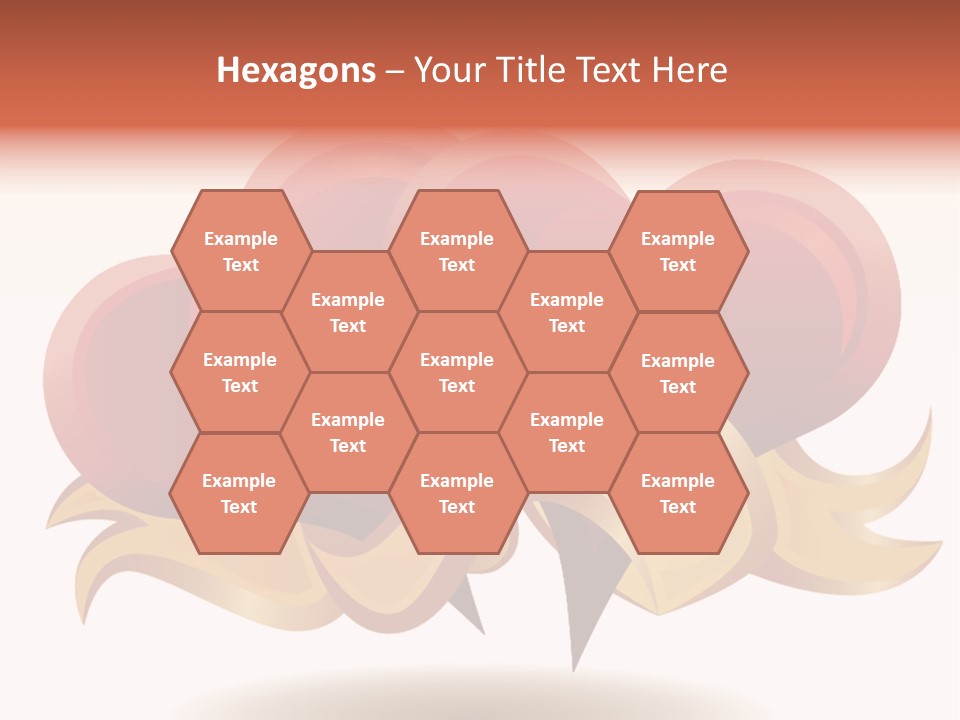 A Red Heart With A Gold Ribbon On A White Background PowerPoint Template