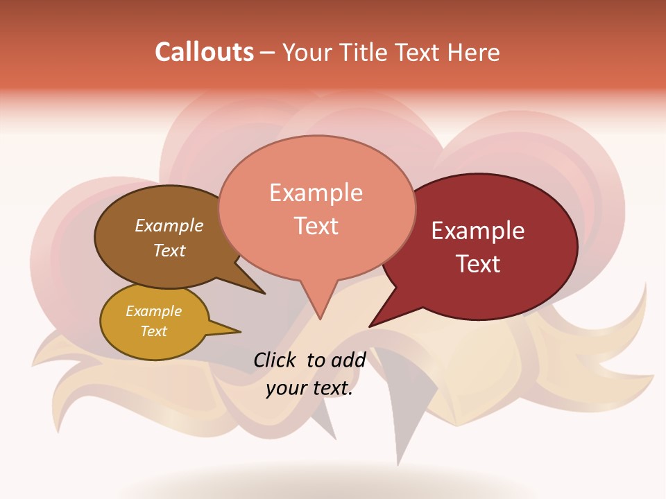 A Red Heart With A Gold Ribbon On A White Background PowerPoint Template