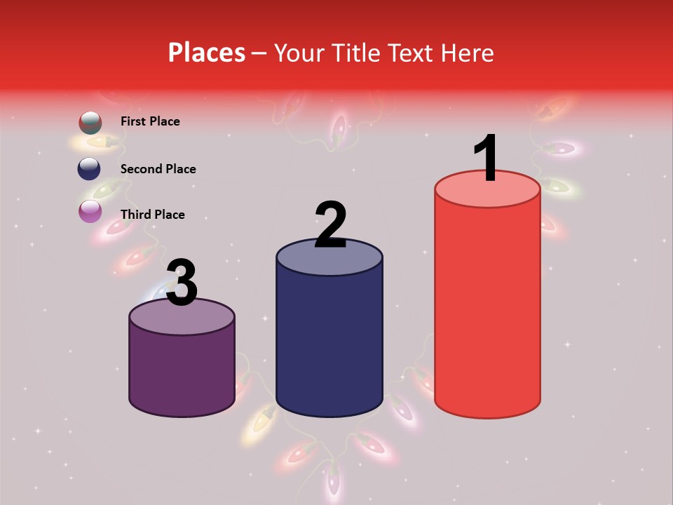 A Heart Shape Made Up Of Lights On A Blue Background PowerPoint Template