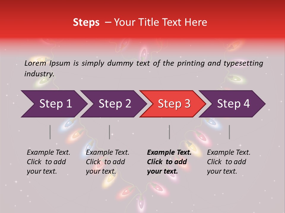 A Heart Shape Made Up Of Lights On A Blue Background PowerPoint Template