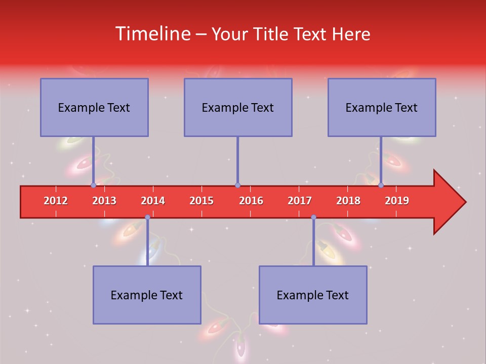 A Heart Shape Made Up Of Lights On A Blue Background PowerPoint Template