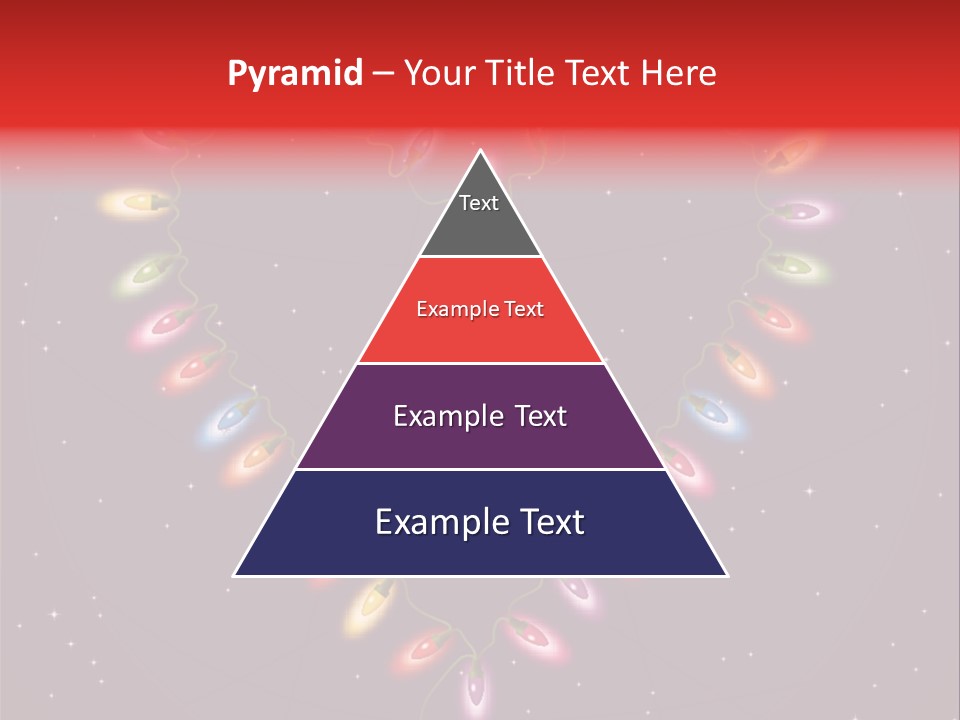 A Heart Shape Made Up Of Lights On A Blue Background PowerPoint Template
