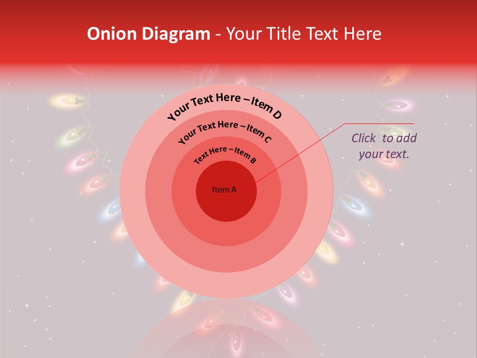 A Heart Shape Made Up Of Lights On A Blue Background PowerPoint Template