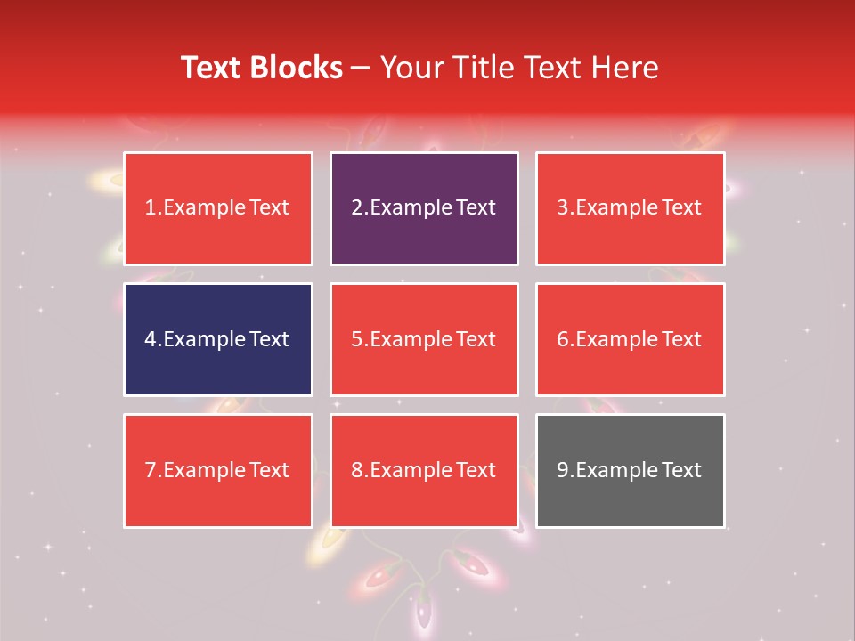 A Heart Shape Made Up Of Lights On A Blue Background PowerPoint Template