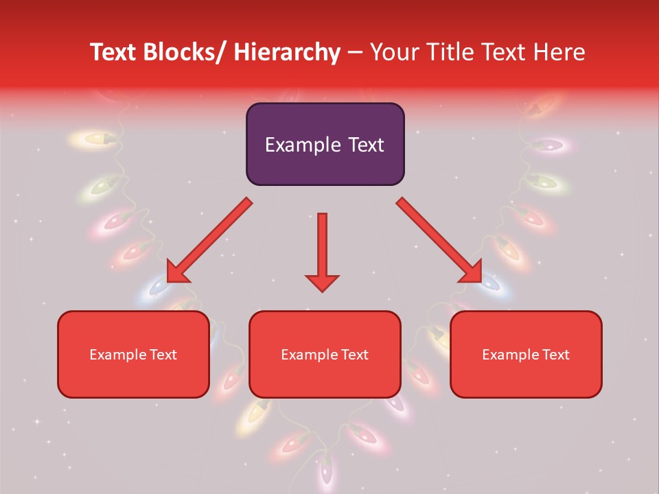 A Heart Shape Made Up Of Lights On A Blue Background PowerPoint Template