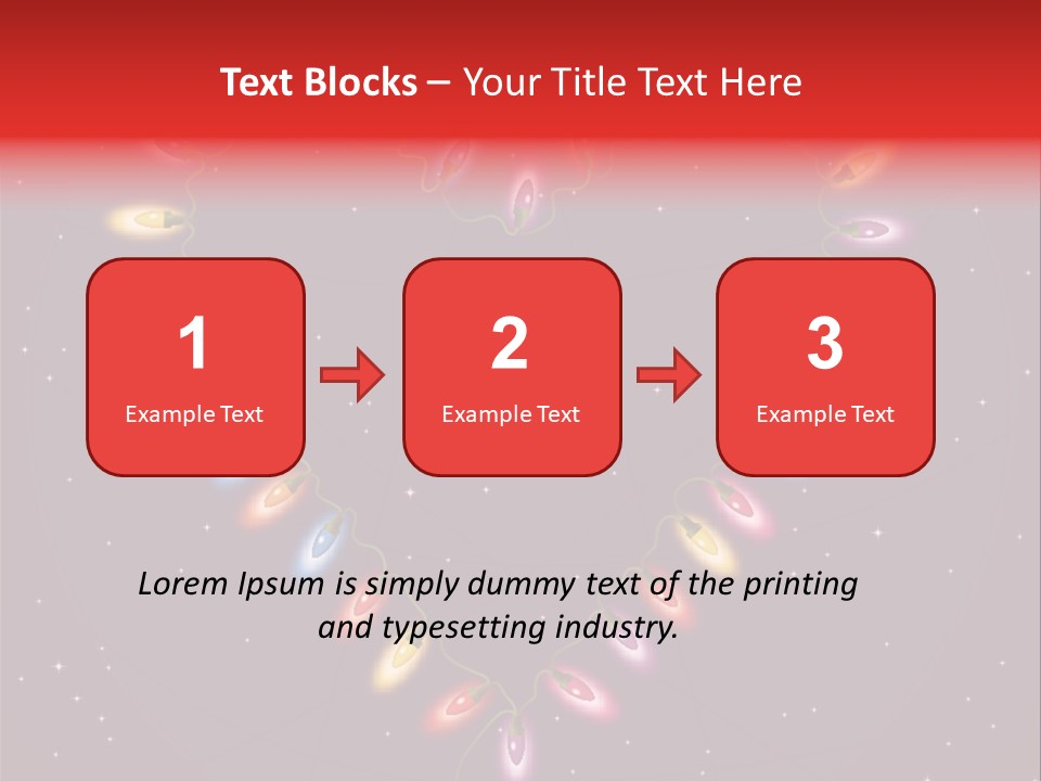 A Heart Shape Made Up Of Lights On A Blue Background PowerPoint Template