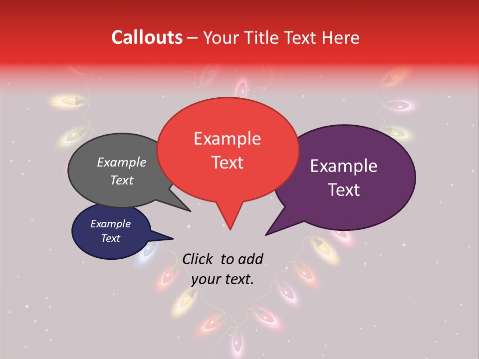 A Heart Shape Made Up Of Lights On A Blue Background PowerPoint Template