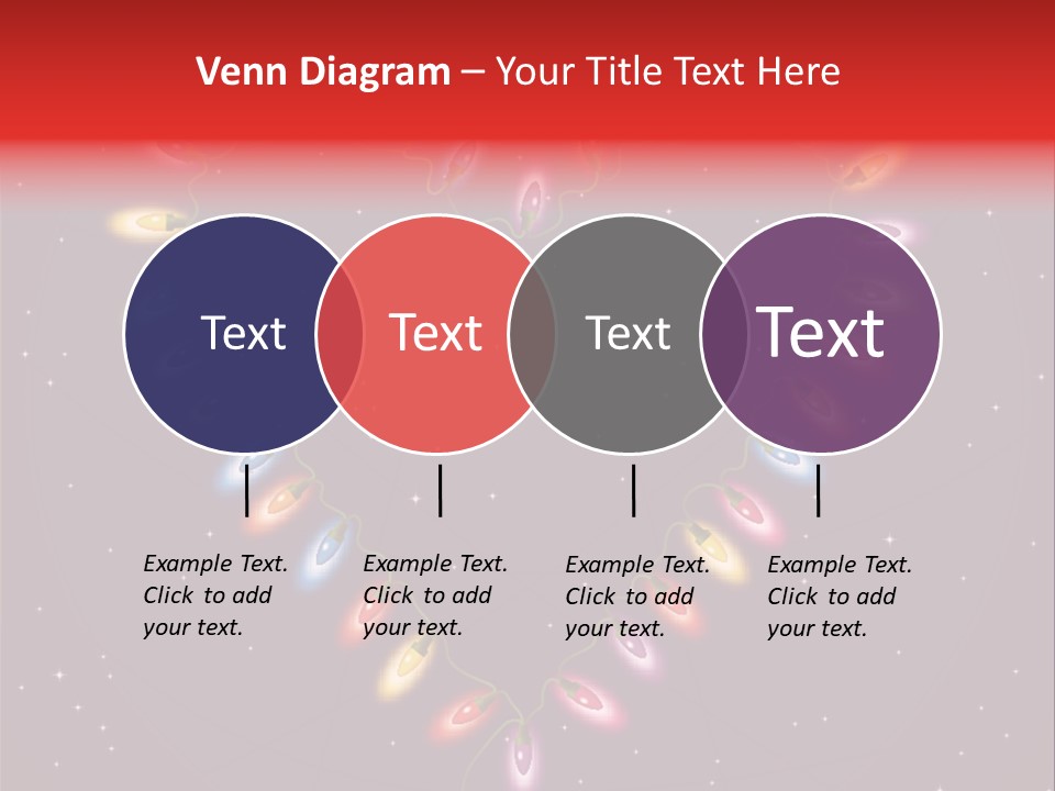 A Heart Shape Made Up Of Lights On A Blue Background PowerPoint Template