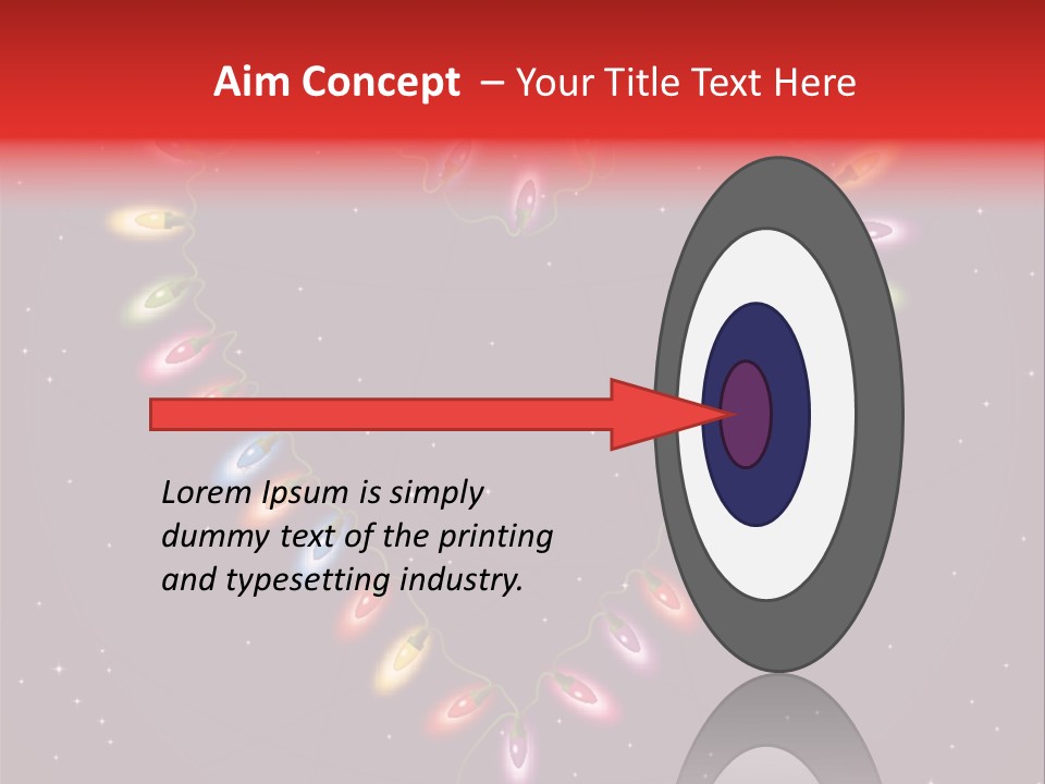 A Heart Shape Made Up Of Lights On A Blue Background PowerPoint Template