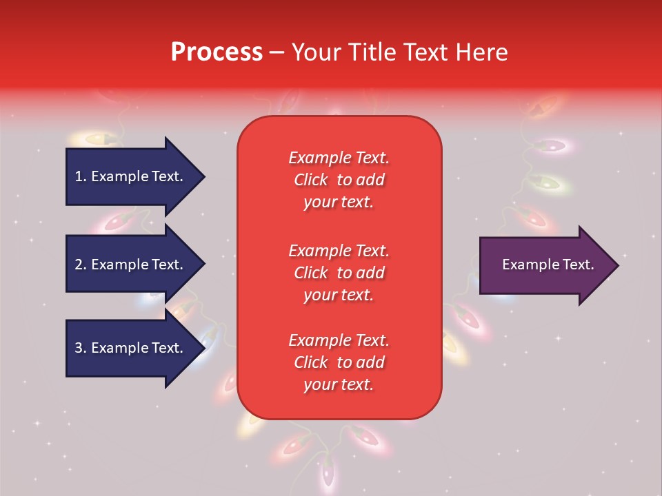 A Heart Shape Made Up Of Lights On A Blue Background PowerPoint Template